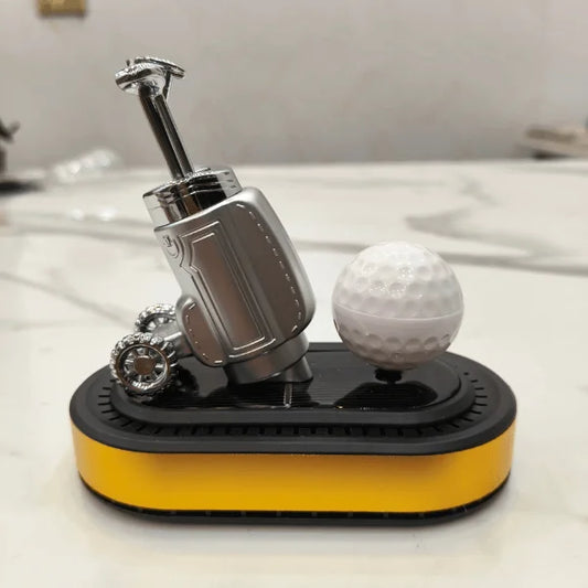 Car Dashboard Solar Air Freshener Golf Ball & Stick with Refill Perfume