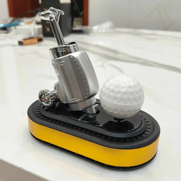 Car Dashboard Solar Air Freshener Golf Ball & Stick with Refill Perfume