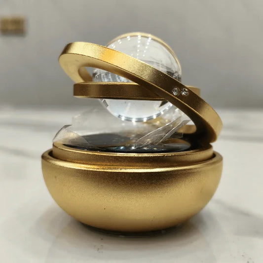 Car Dashboard Solar Air Freshener with Refill Perfume