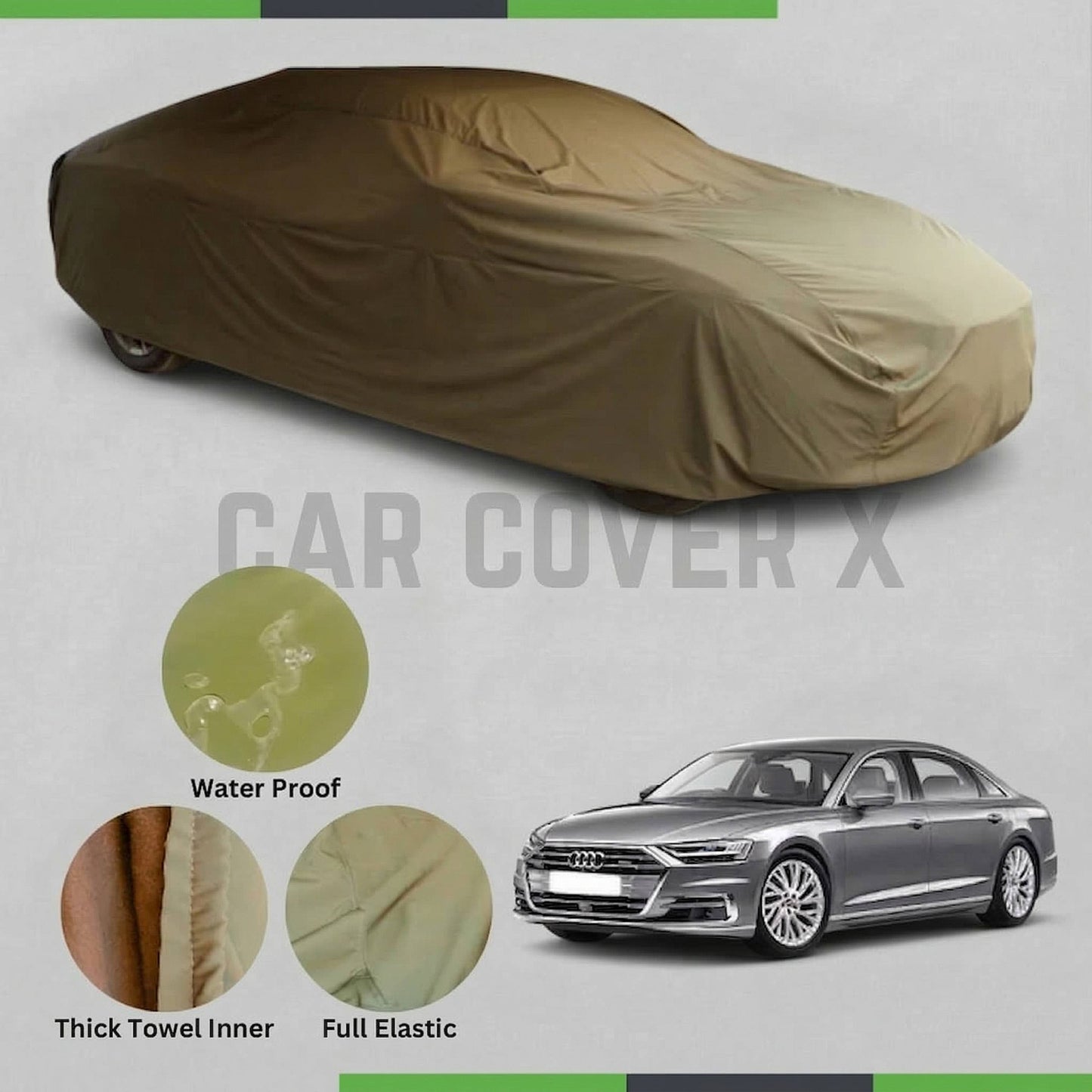 Audi A8 microfiber anti-scratch waterproof car cover