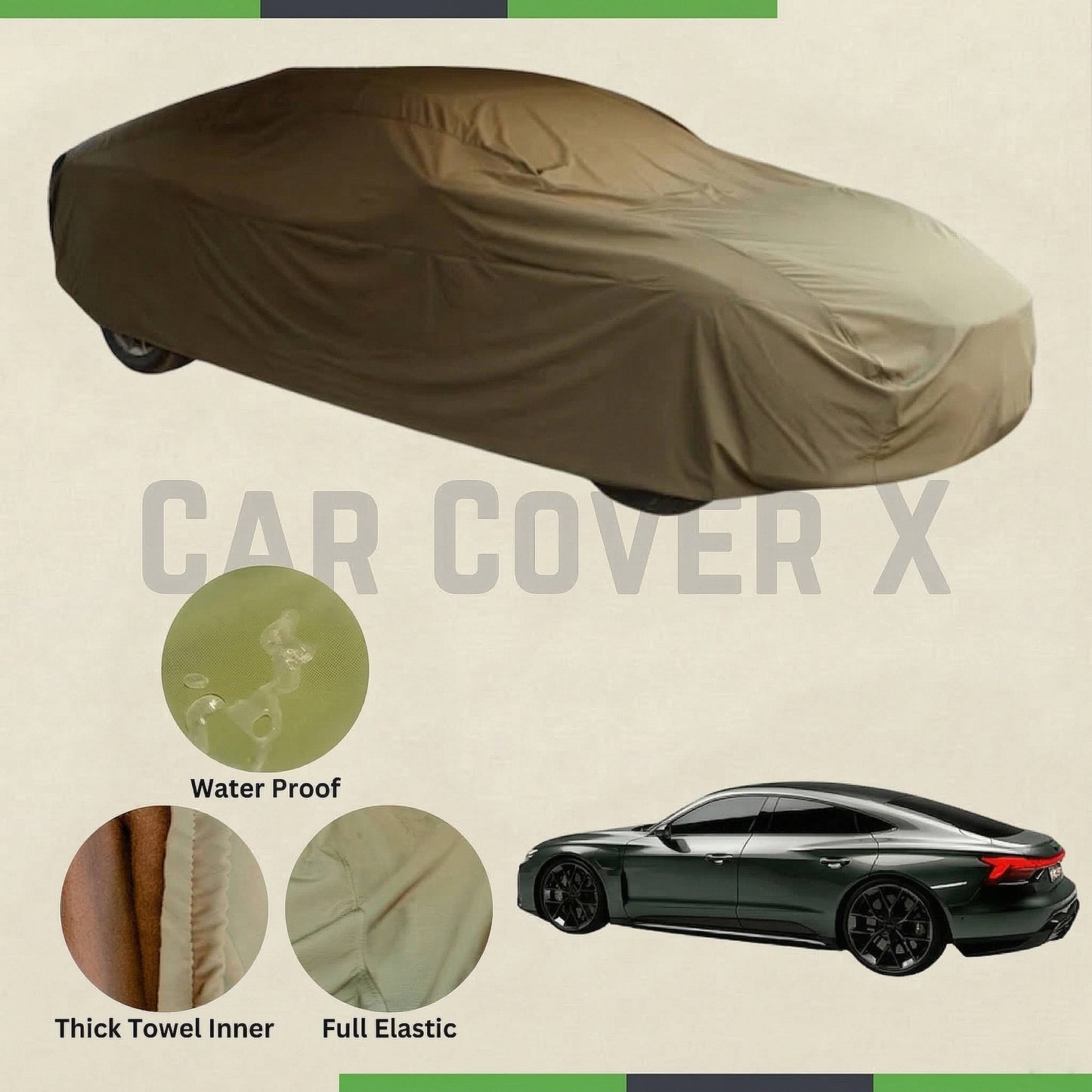 Audi e-Tron microfiber anti-scratch waterproof car cover