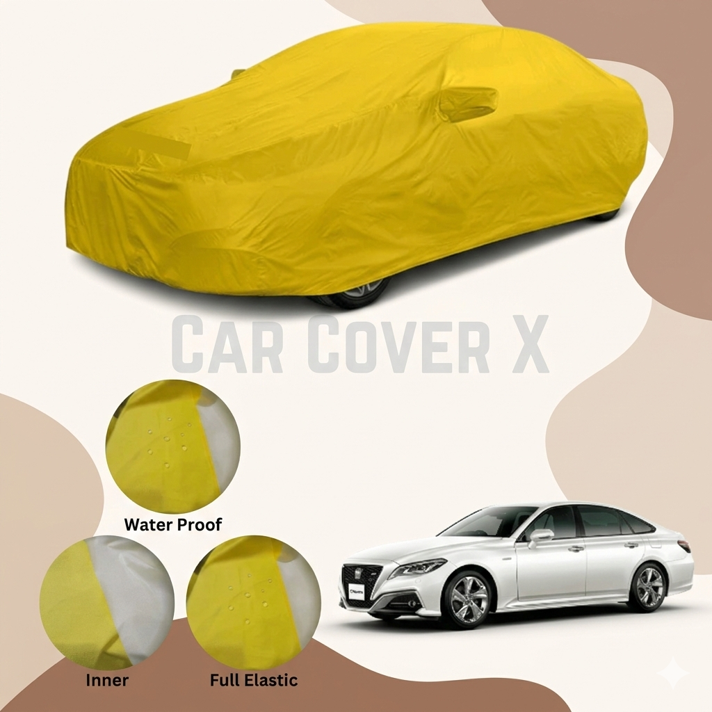 Toyota Crown covered with anti-scratch water-resistant nylon car cover