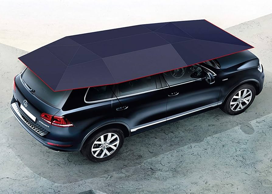 Car Windshield Sun Shade Umbrella - Foldable Polyester with UV Protection