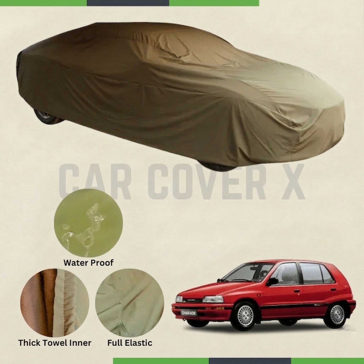 Daihatsu Charade microfiber anti-scratch waterproof car cover