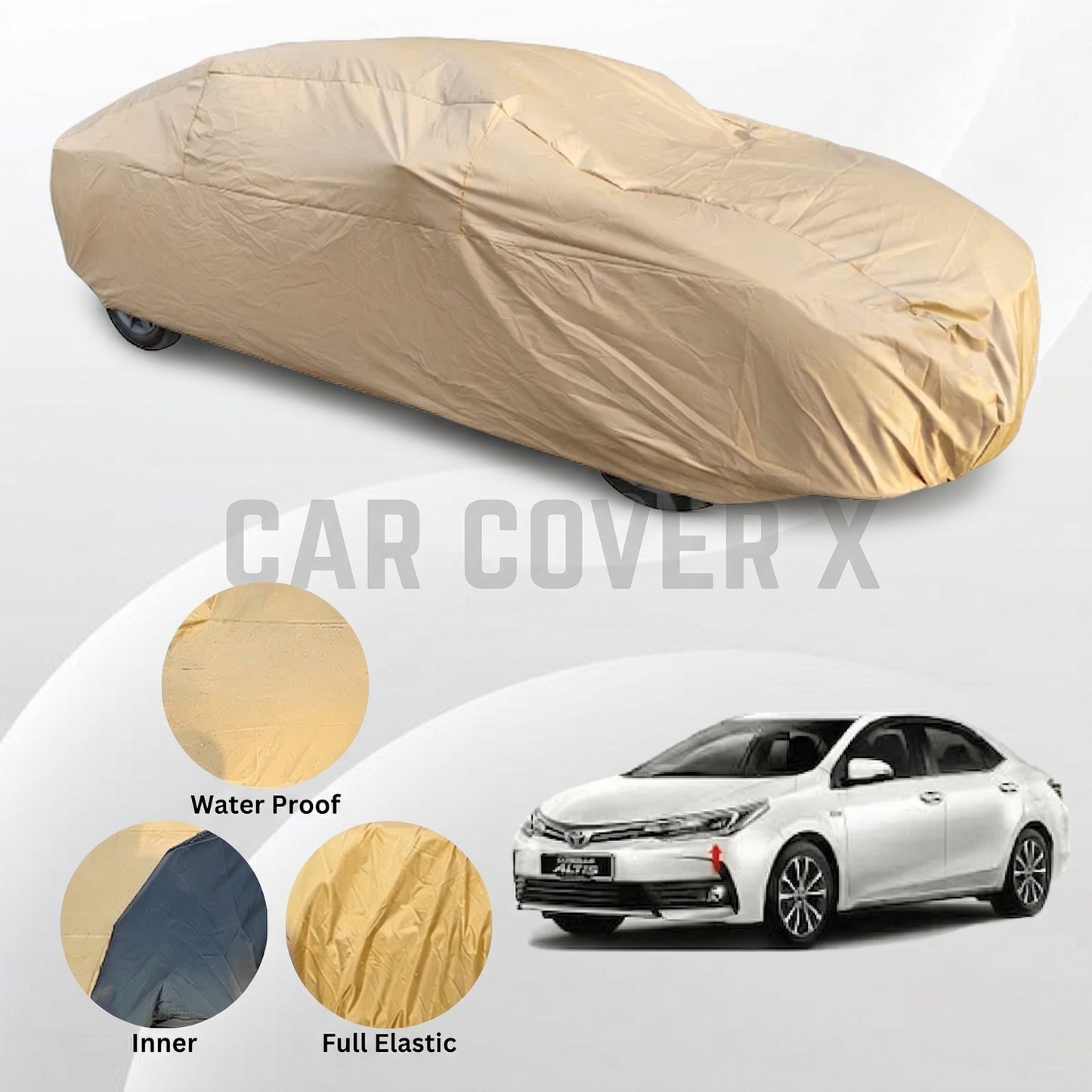 Toyota Corolla Anti Scratch Water Resistant Nylon Top Cover | Model 2018 - 2024