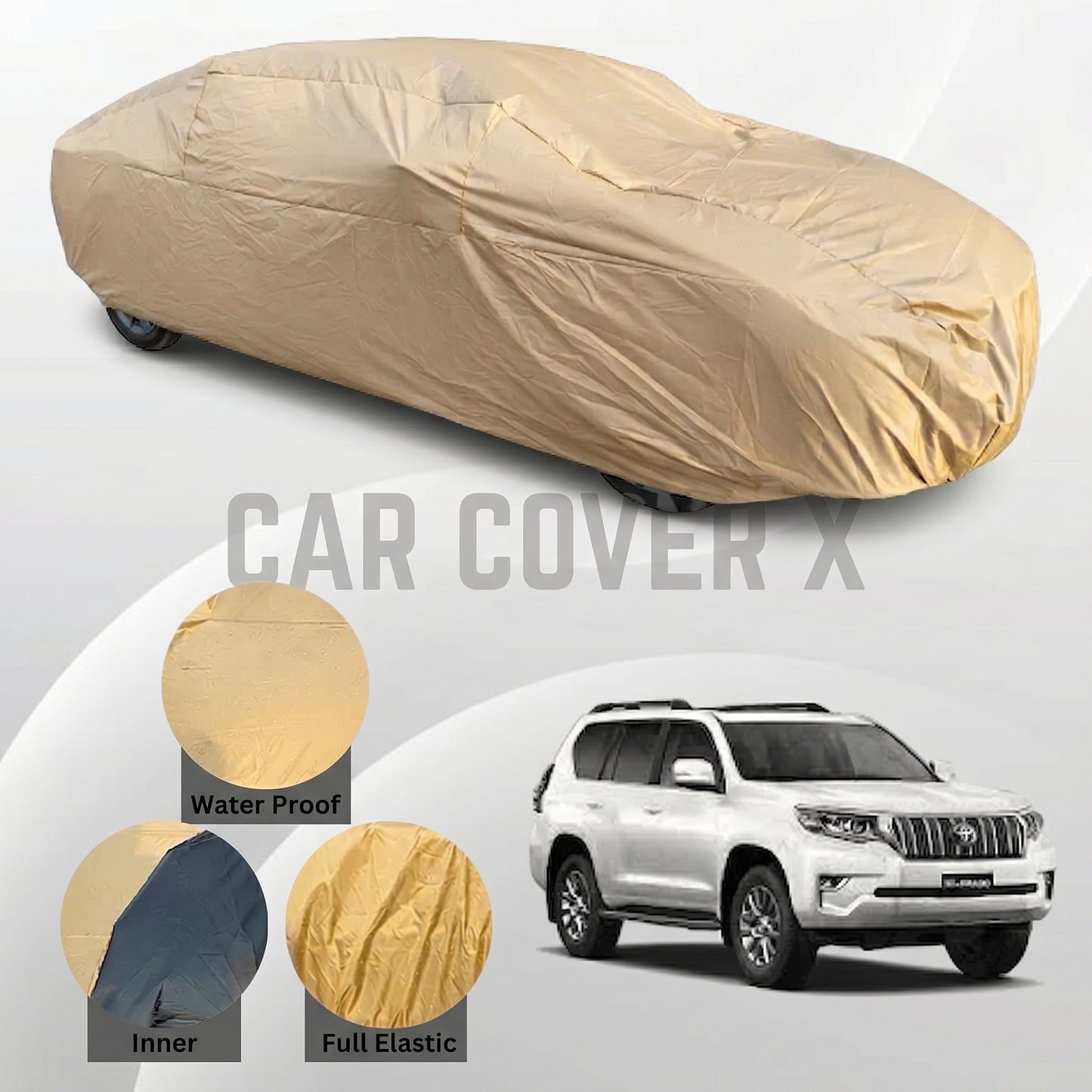 Toyota Prado Anti Scratch Water Resistant Nylon Top Cover