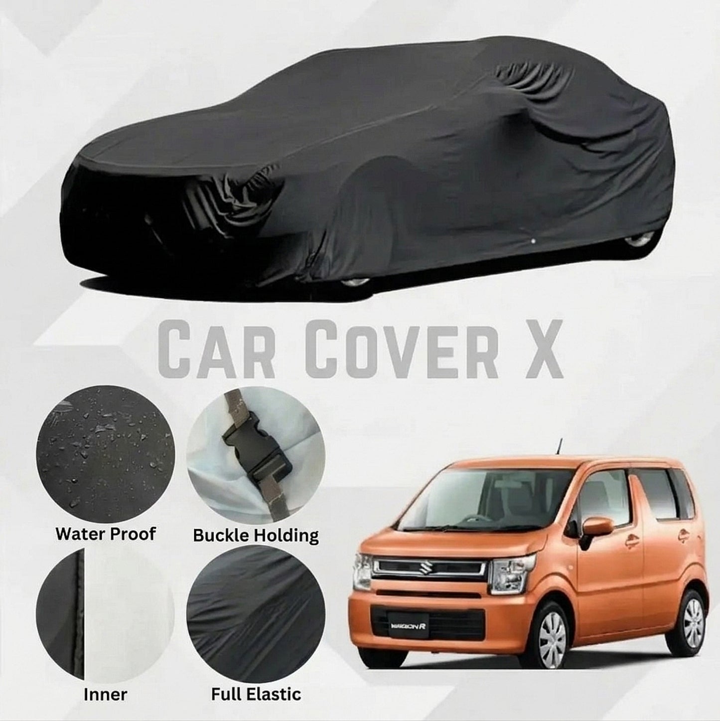 Suzuki Japanese WagonR Anti-Scratch Water-Resistant Neoprene Top Cover
