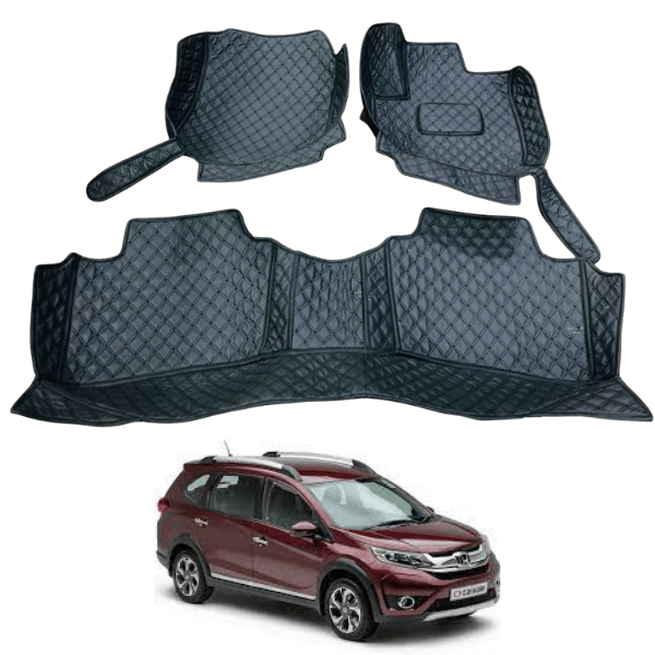 Honda BRV 7D Floor Mats | 4 Pcs | BRV Best Floor Mats | BRV 7D Floor