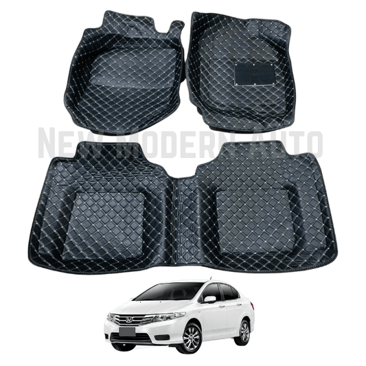 Honda City 6D Floor Mats | 3 Pcs | Model 2007-2023 | City Best Floor Mats | City 6D Floor