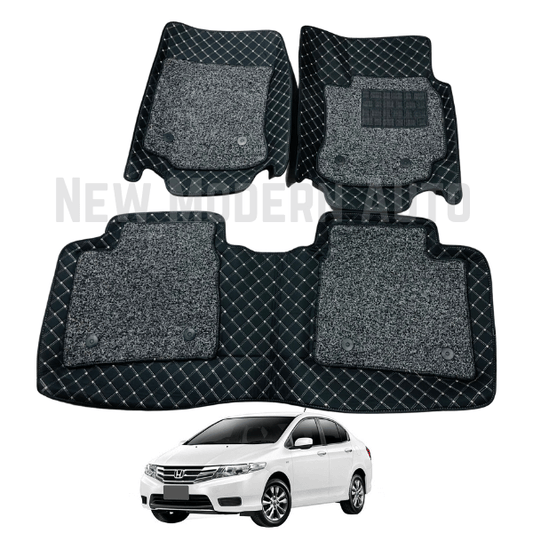 Honda City 8D Floor Mats | 3 Pcs | Model 2008-2023 | City Best Floor Mats | City 8D Floor