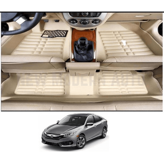 Honda Civic 5D Floor Mats | 3 Pcs | Model 2017-2021 | Civic Best Floor Mats | Civic 5D Floor