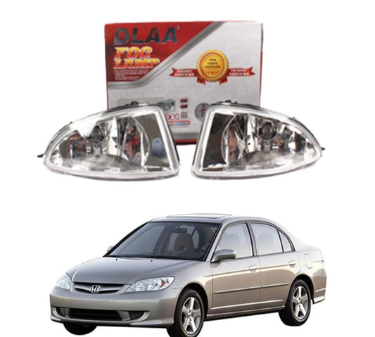 Honda Civic DLAA Fog Lamps Bumper Light | Civic Fog Lights | Model 2002 - 2008