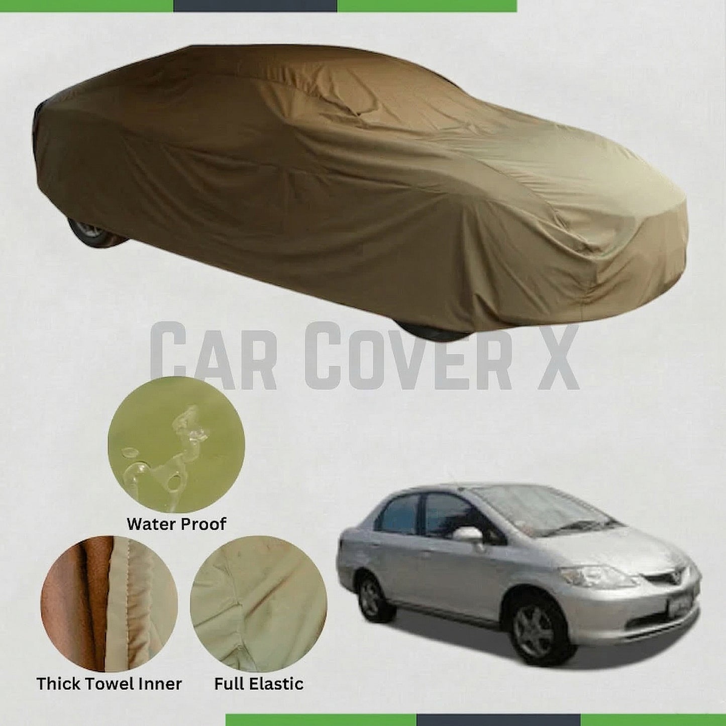 Honda City 2002-2008 microfiber anti-scratch waterproof car cover