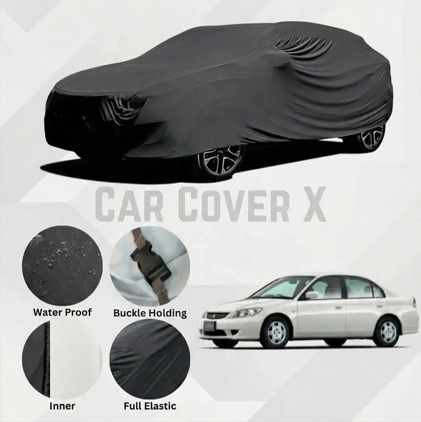 Honda Civic Anti-Scratch Water-Resistant Neoprene Top Cover | Model 2001–2006