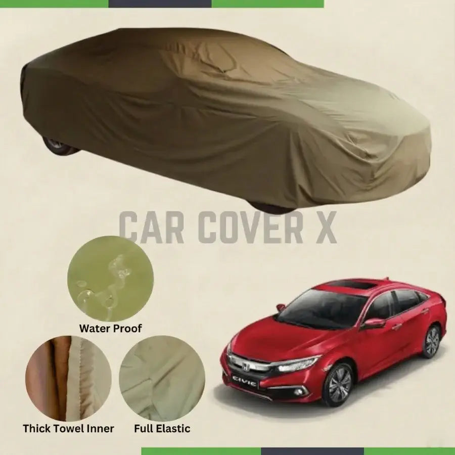 Honda Civic 2017–2021 Microfiber Anti-Scratch Water-Resistant Car Cover