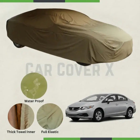 Honda Civic 2013–2016 Microfiber Anti-Scratch Water-Resistant Car Cover