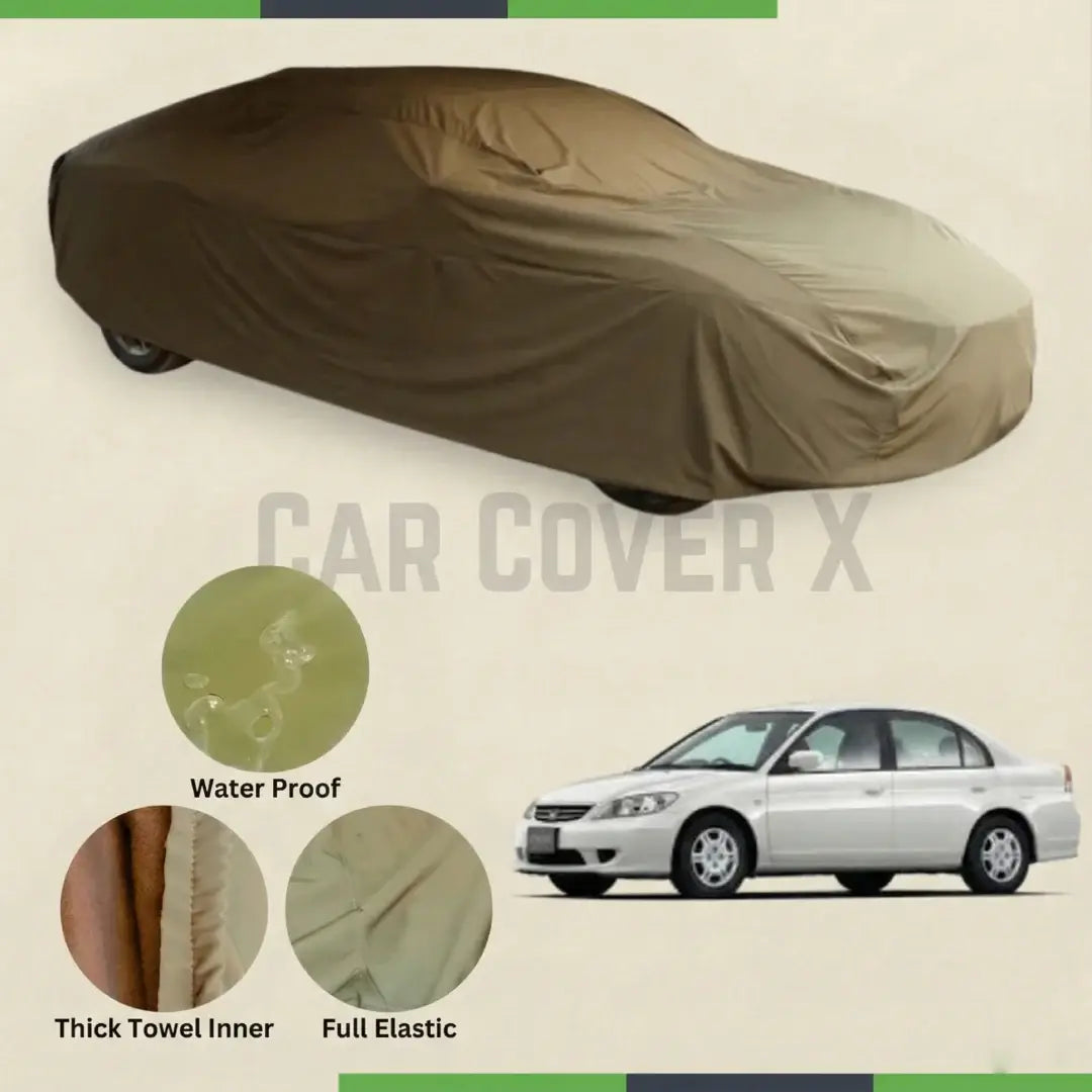 Honda Civic 2002–2006 Microfiber Anti-Scratch Water-Resistant Car Cover