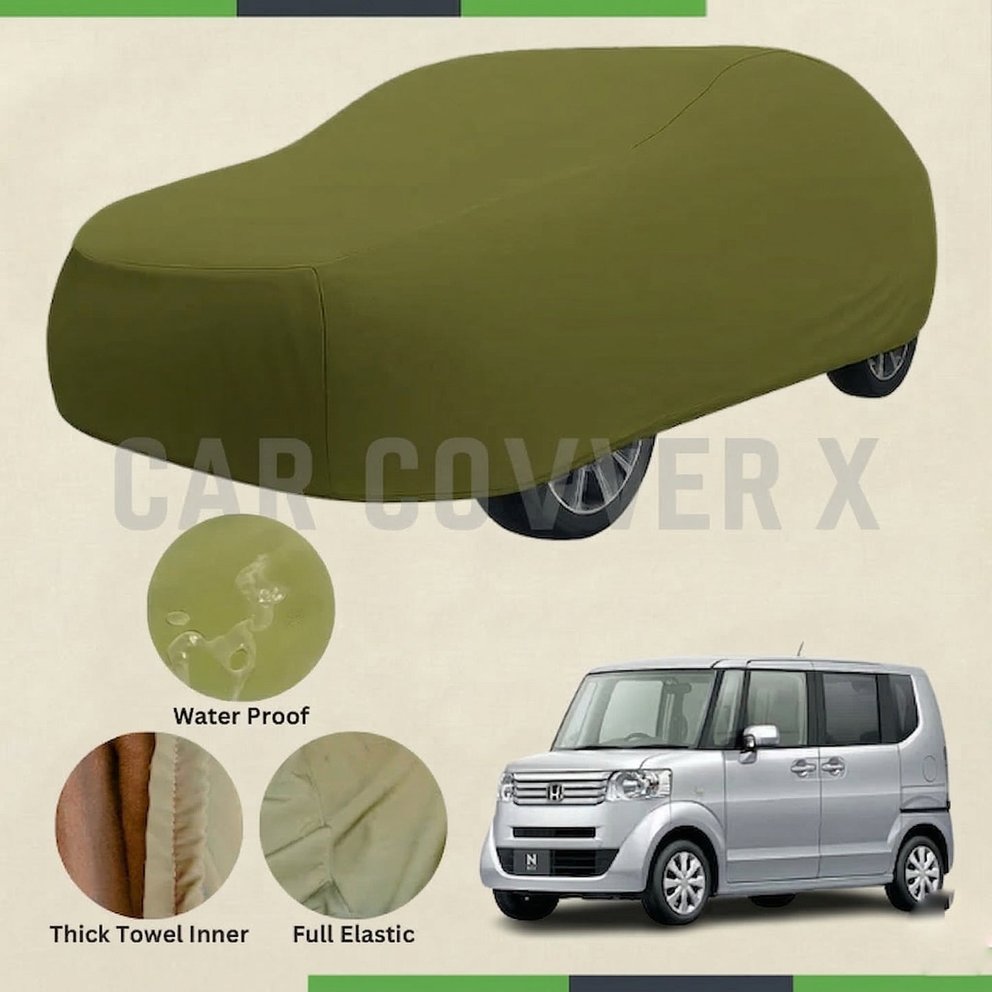 Honda N-One Box microfiber anti-scratch waterproof car cover