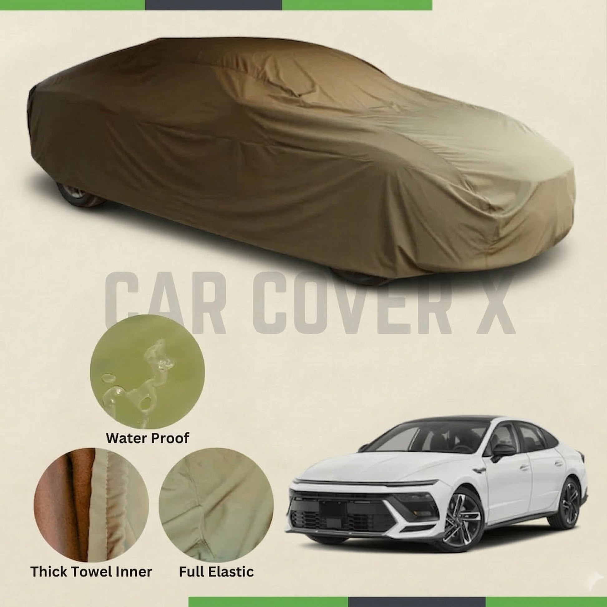 Hyundai Sonata N-Line microfiber anti-scratch waterproof car cover
