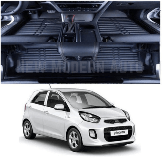 KIA Picanto 5D Floor Mats | 3 Pcs | Picanto Best Floor Mats | Picanto 5D Floor
