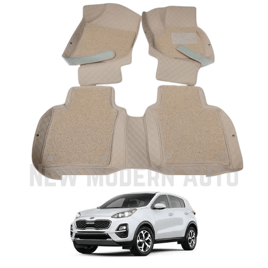 KIA Sportage 9D Floor Mats | 3 Pcs | KIA Sportage Best Floor Mats | Sportage 9D Floor