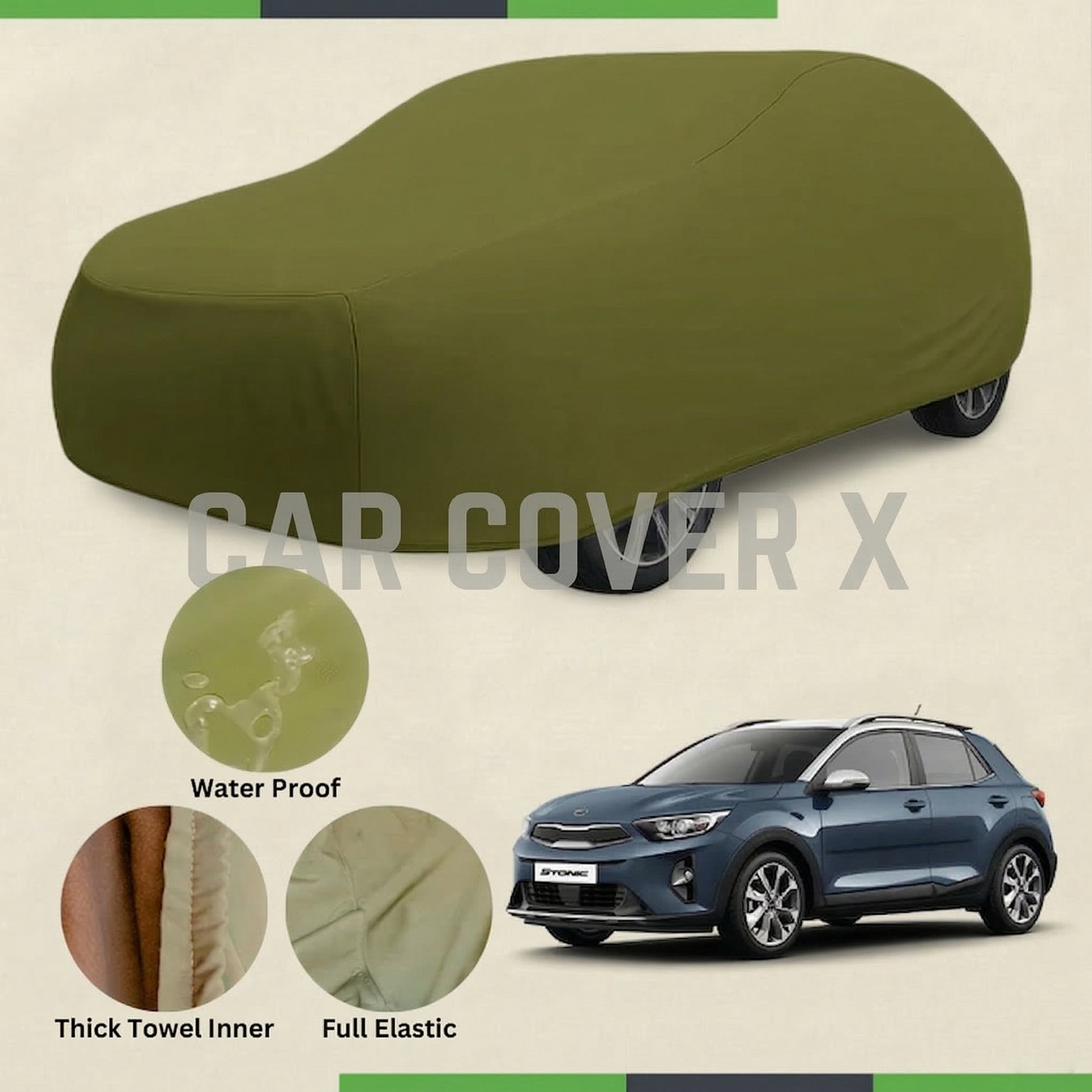 KIA Stonic microfiber anti-scratch waterproof car cover