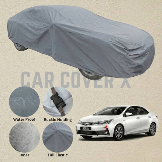 Toyota Corolla Anti Scratch Water Resistant PVC Cotton Top Cover | Model 2014 - 2024