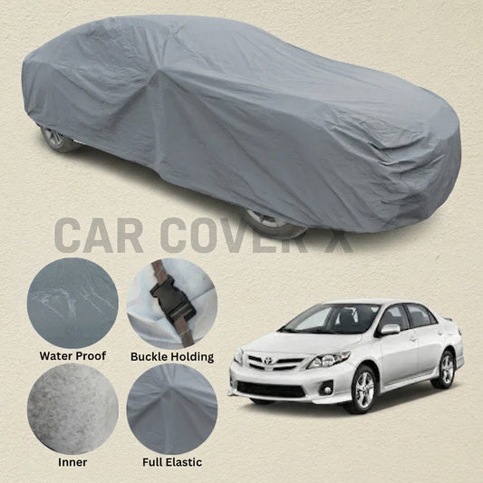 Toyota Corolla Anti Scratch Water Resistant PVC Cotton Top Cover | Model 2009 - 2014