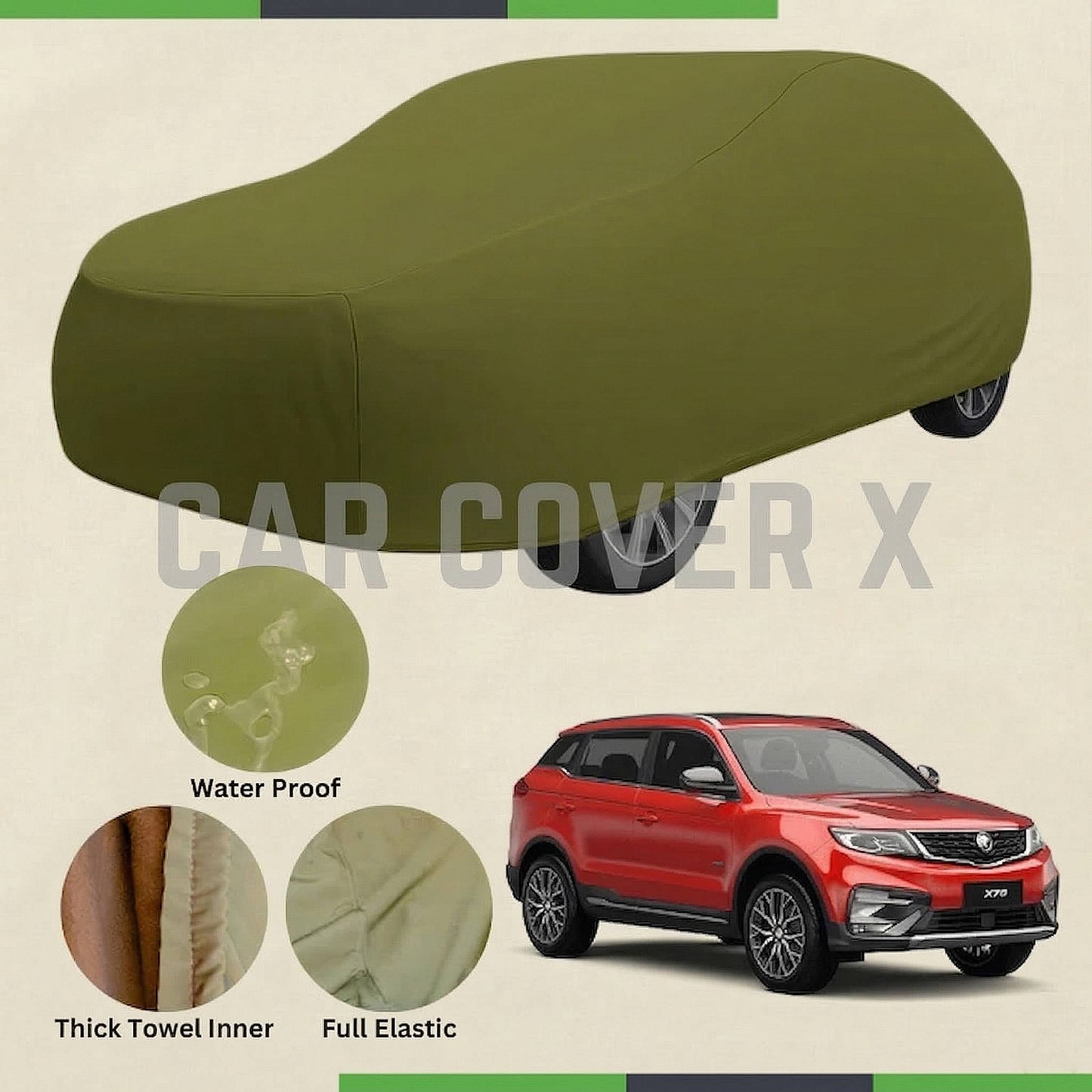 Proton X70 microfiber anti-scratch waterproof car cover