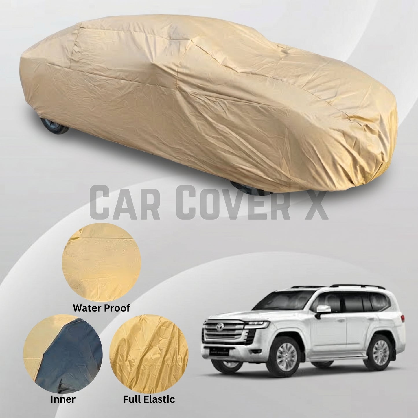 Toyota Land Cruiser Anti Scratch Water Resistant Nylon Top Cover