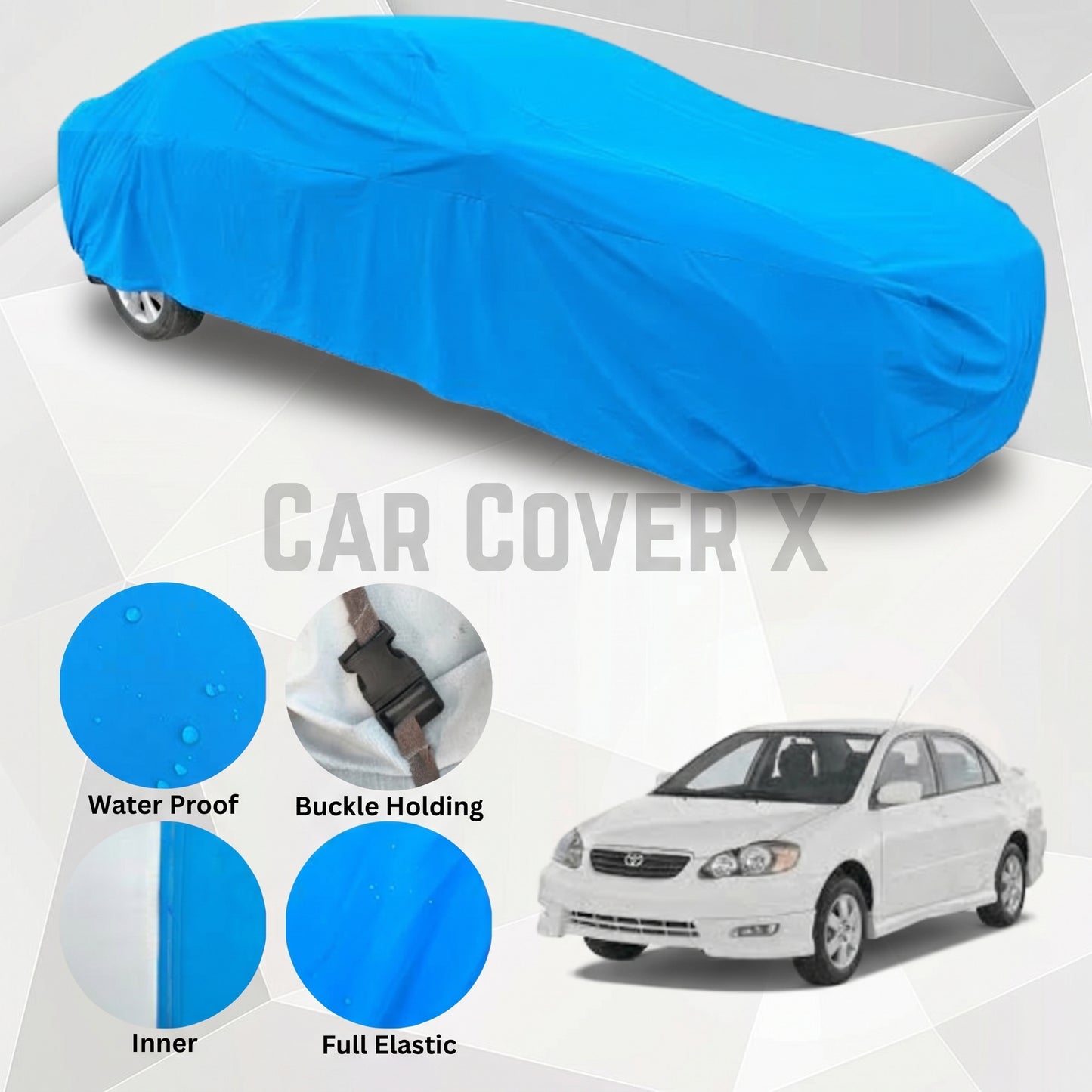 Toyota Corolla Anti Scratch Water Resistant Neoprene Top Cover | Model 2002 - 2008