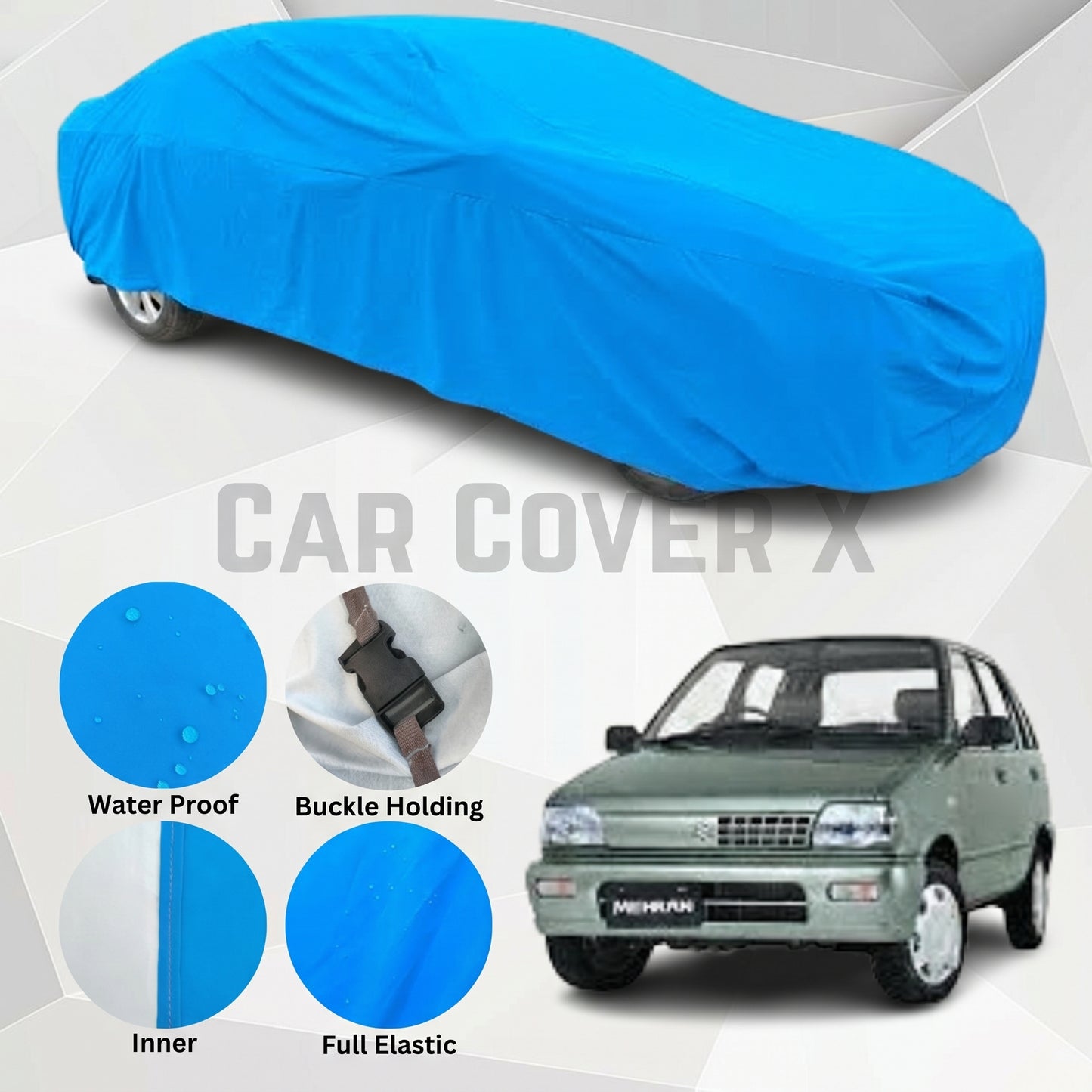 Suzuki Mehran Anti Scratch Water Resistant Neoprene Top Cover