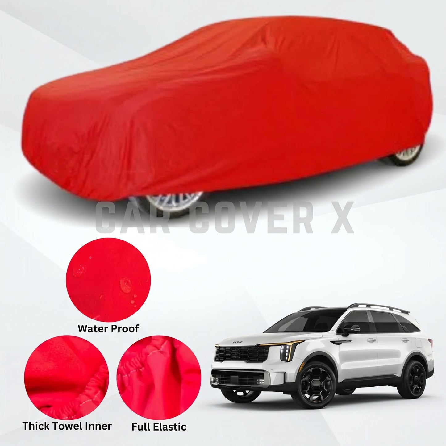 KIA Sorento Microfiber Anti Scratch & Anti Swirls Water Resistant Top Cover | Model 2025 - 2026
