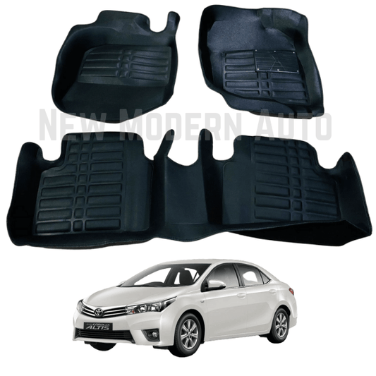 Toyota Corolla 5D Floor Mats | 3 Pcs | Model 2014-2022 | Corolla Best Floor Mats | Corolla 5D Floor