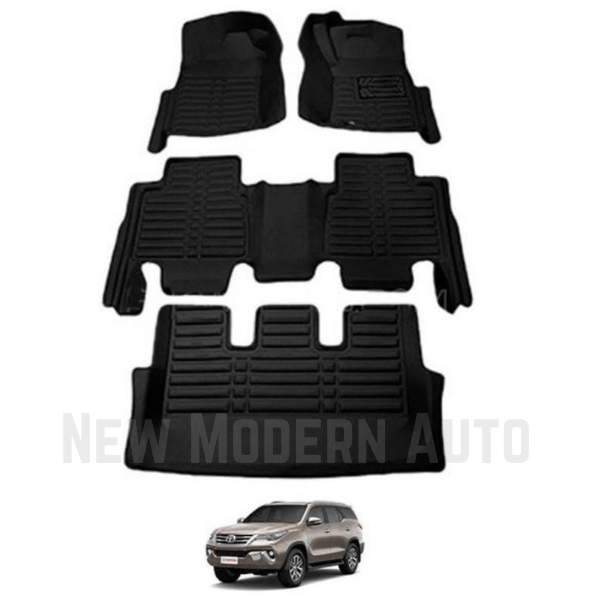 Toyota Fortuner 5D Floor Mats | Fortuner Best Floor Mats | Fortuner 5D Floor