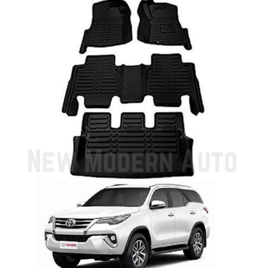 Toyota Fortuner 5D Floor Mats | Fortuner Best Floor Mats | Fortuner 5D Floor