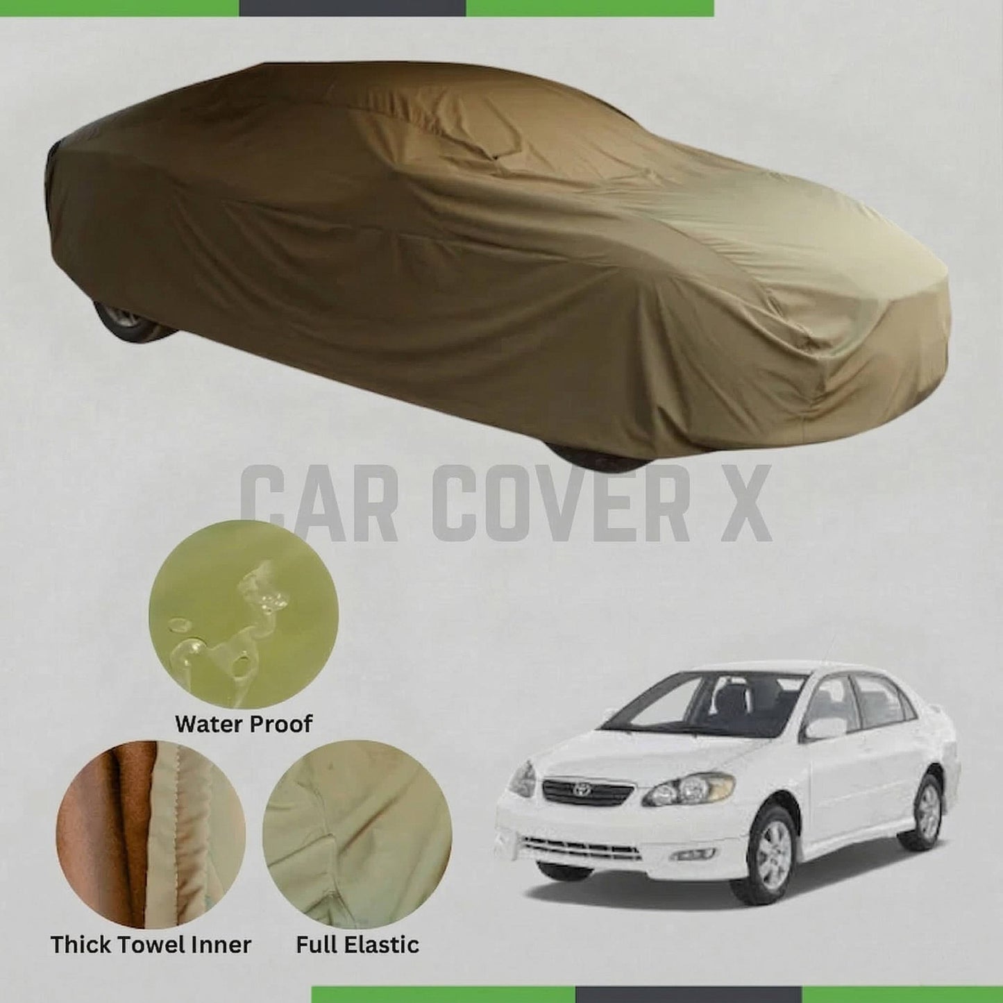 Toyota Corolla 2003-2008 microfiber anti-scratch waterproof car cover