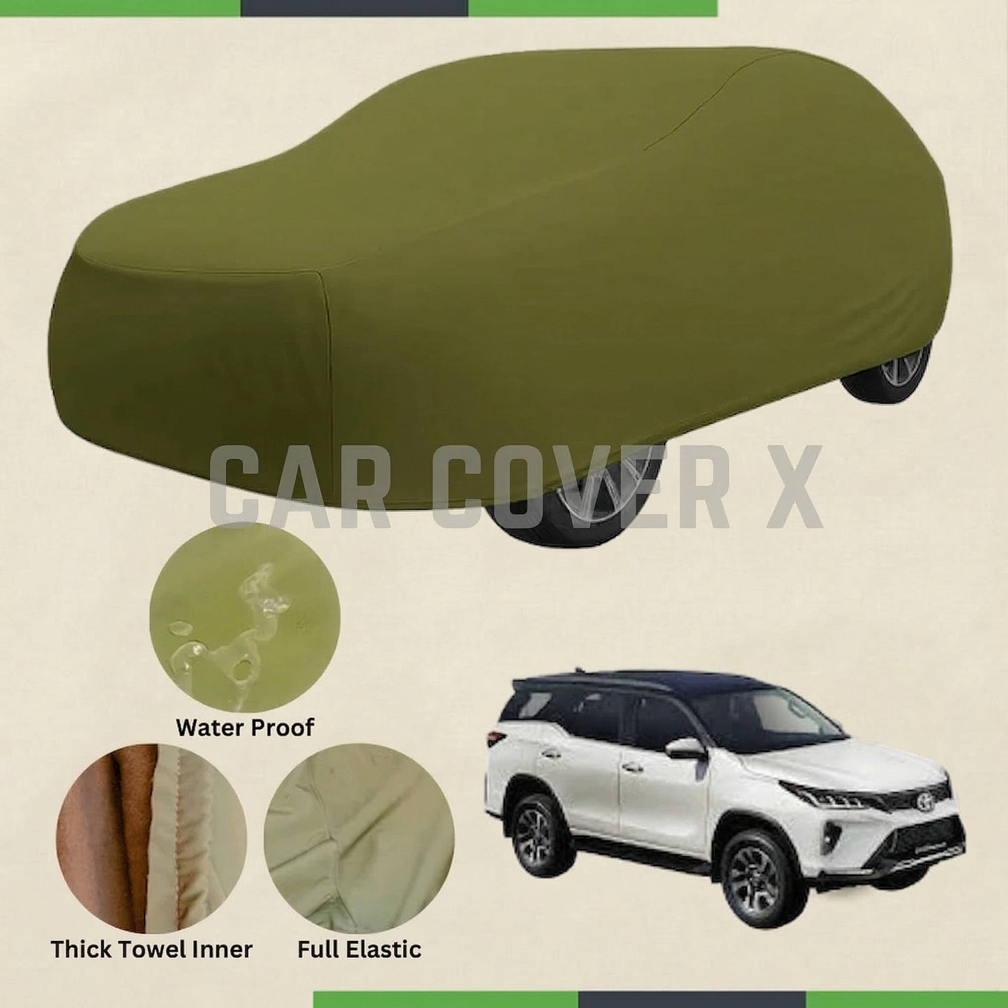 Toyota Fortuner microfiber anti-scratch waterproof car cover