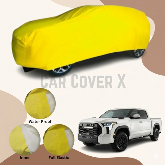 Toyota Tundra covered with anti-scratch water-resistant nylon car cover