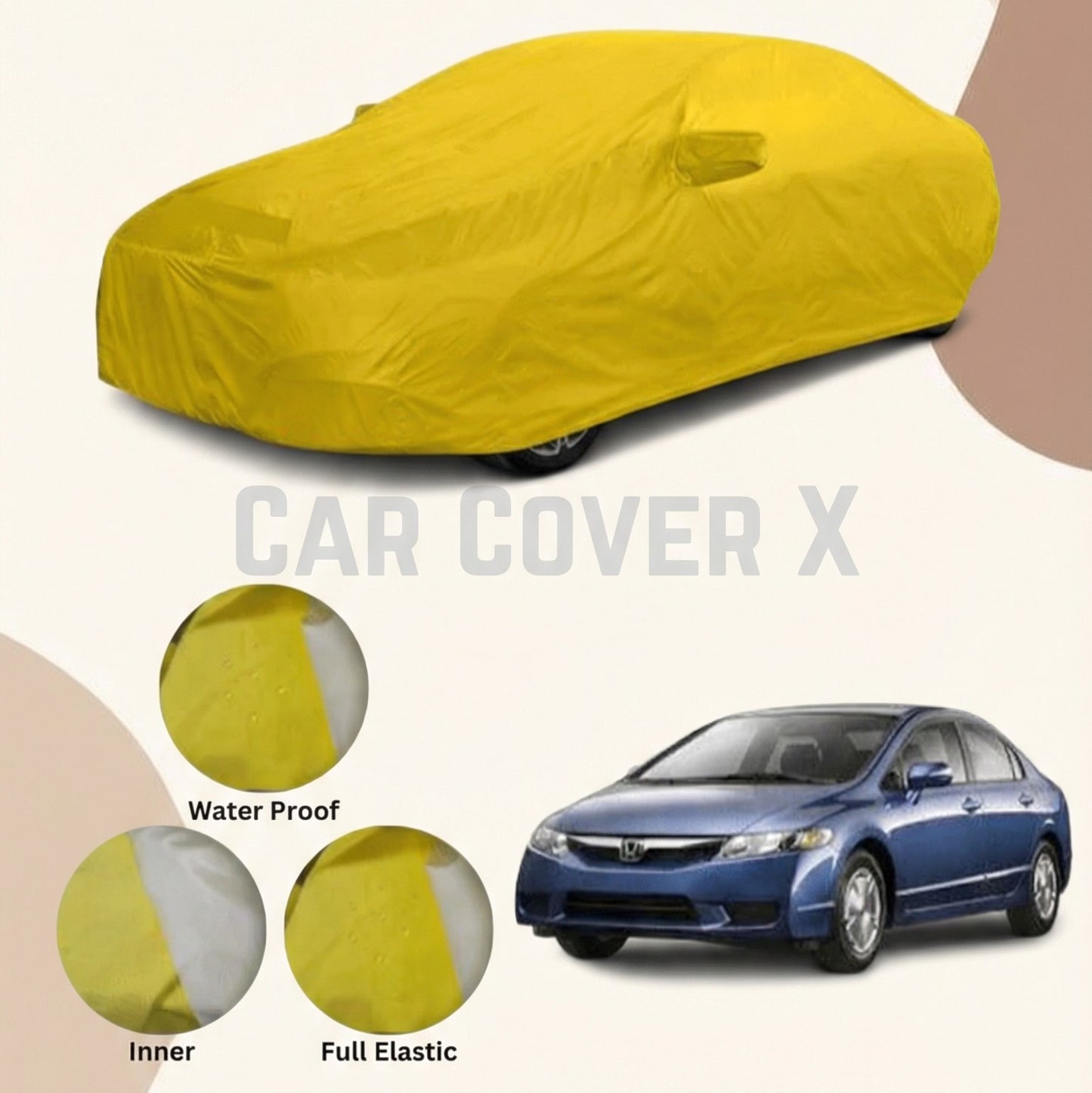 Honda Civic Anti Scratch Water Resistant Nylon Top Cover | Model 2007 - 2012