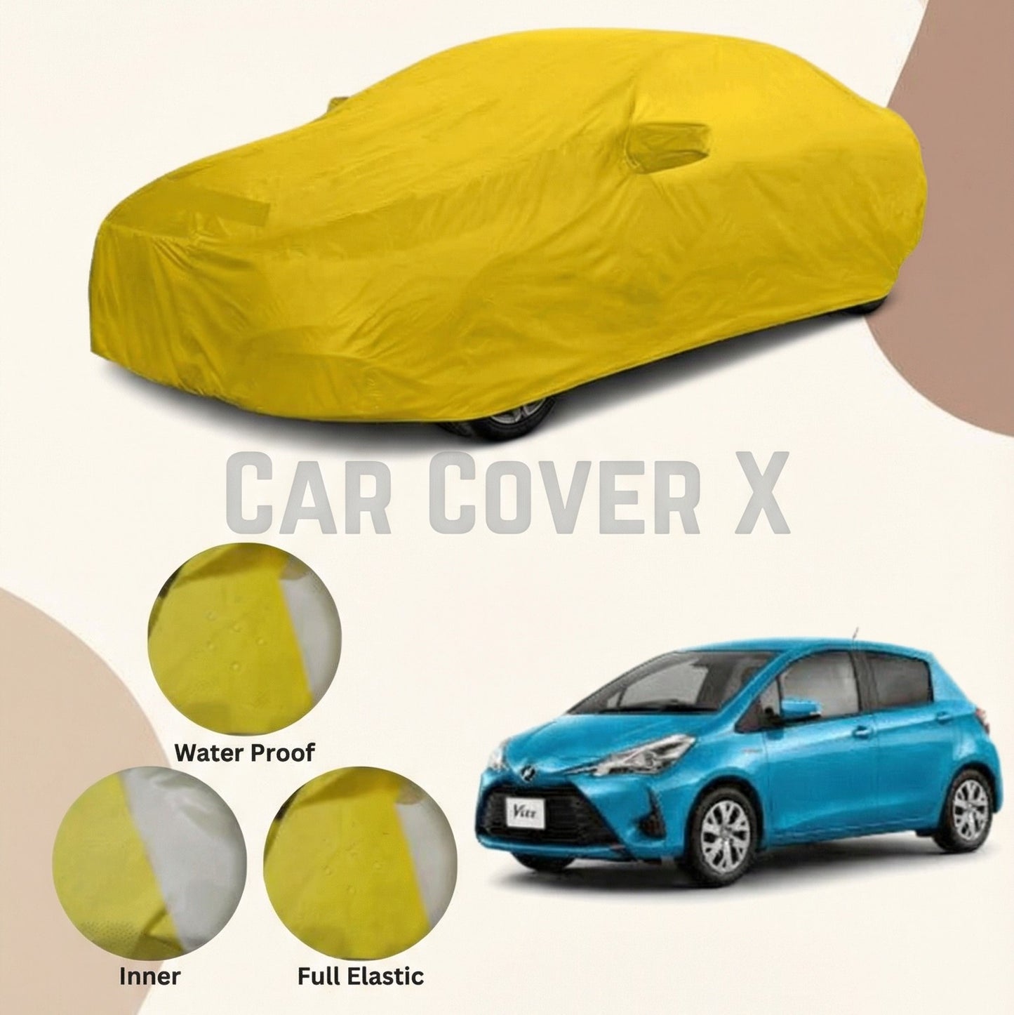 Toyota Vitz Anti Scratch Water Resistant Nylon Top Cover | Model 2017 - 2024