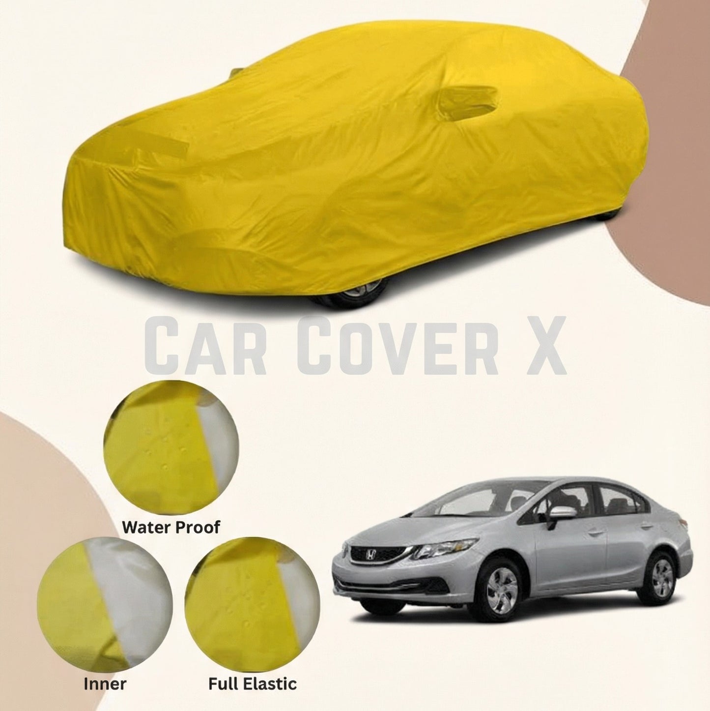 Honda Civic Anti Scratch Water Resistant Nylon Top Cover | Model 2013 - 2016