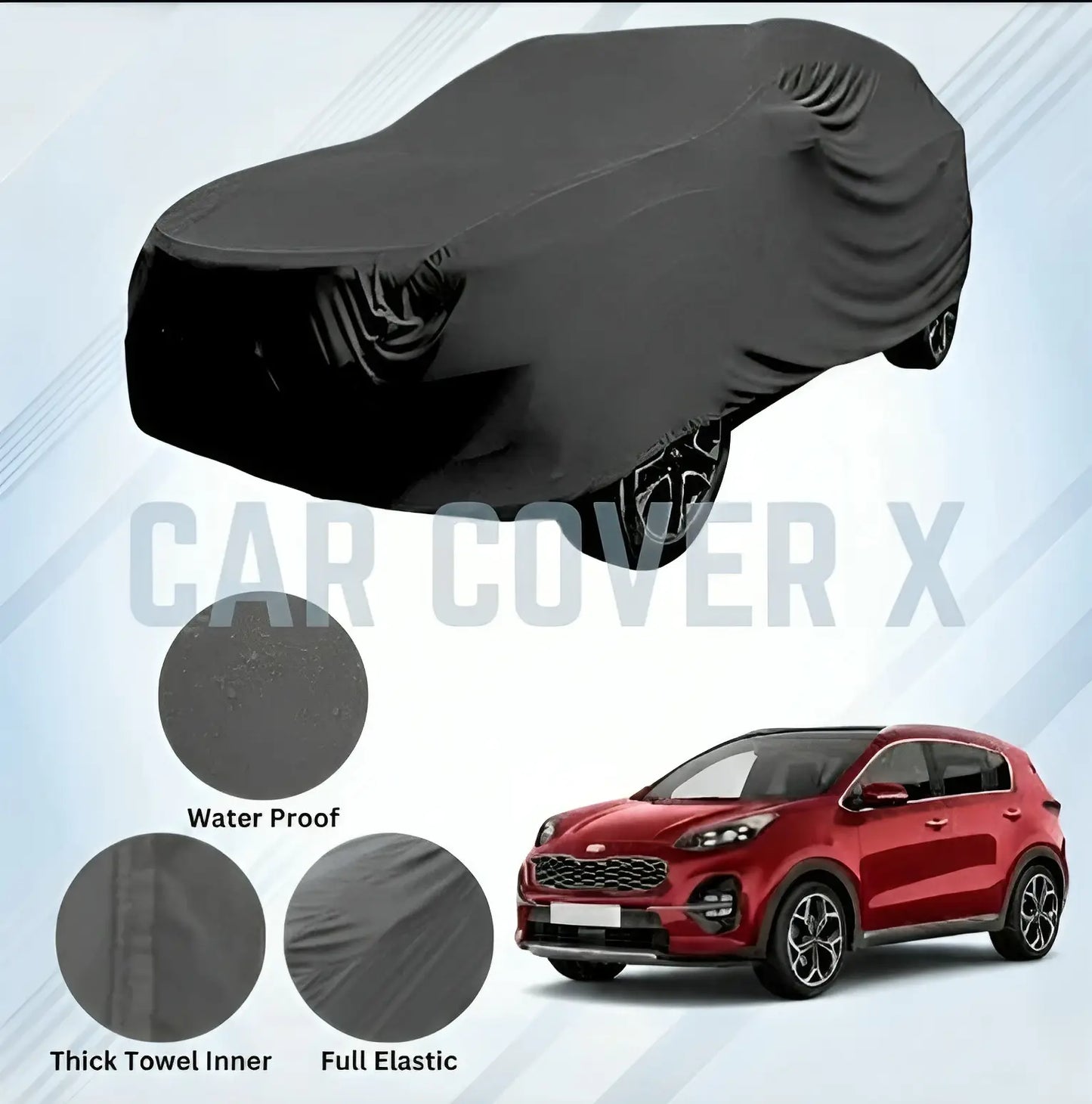 KIA Sportage Microfiber Anti Scratch & Anti Swirls Water Resistant Top Cover