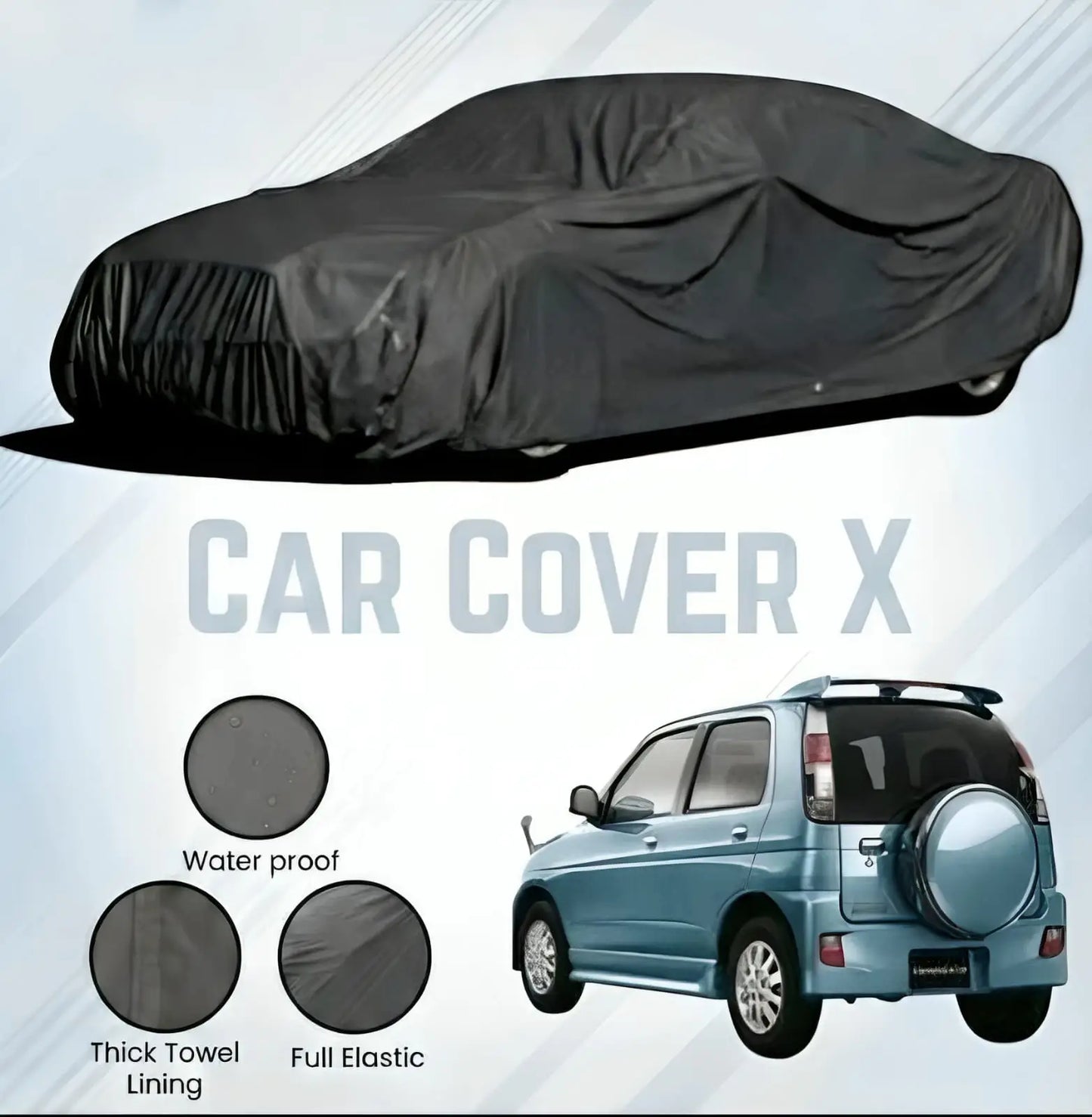 Daihatsu Terios Microfiber Anti Scratch & Anti Swirls Water Resistant Top Cover