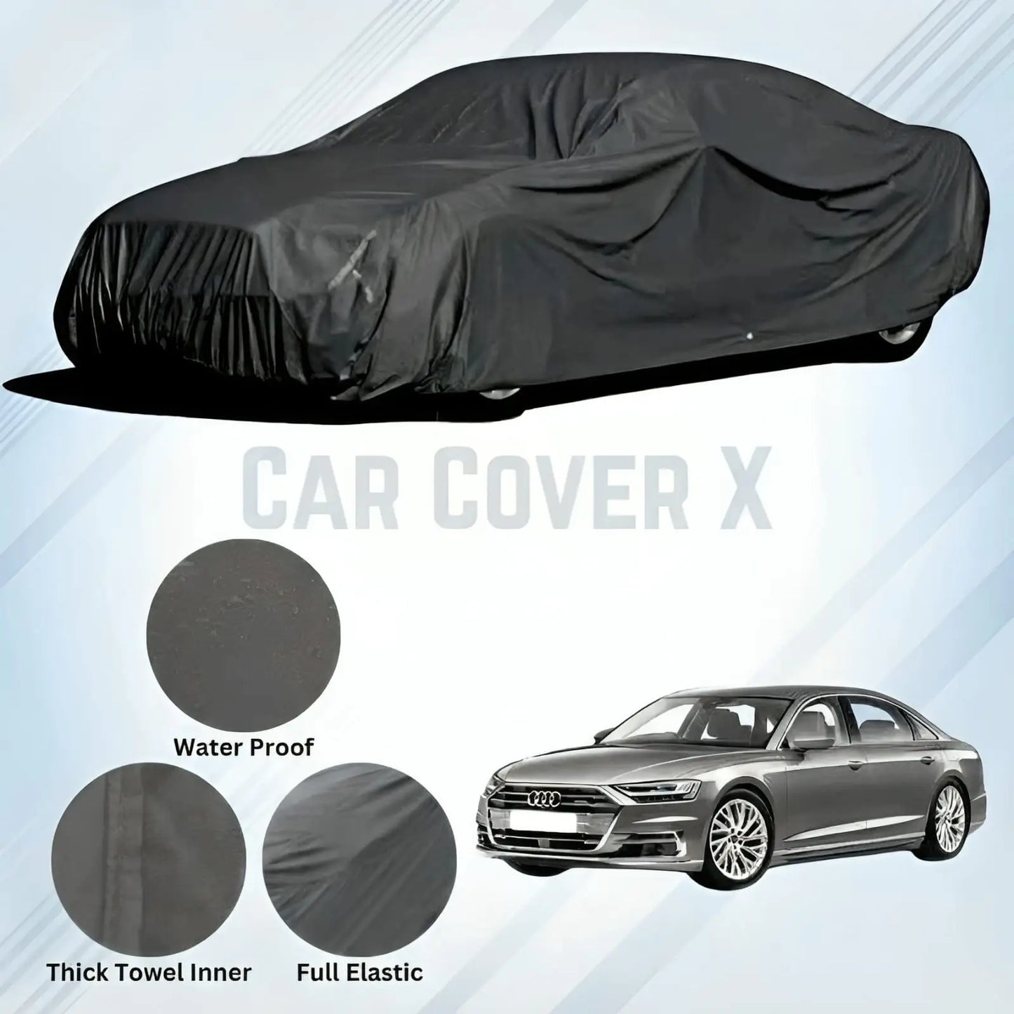 Audi A8 Microfiber Anti Scratch & Anti Swirls Water Resistant Top Cover