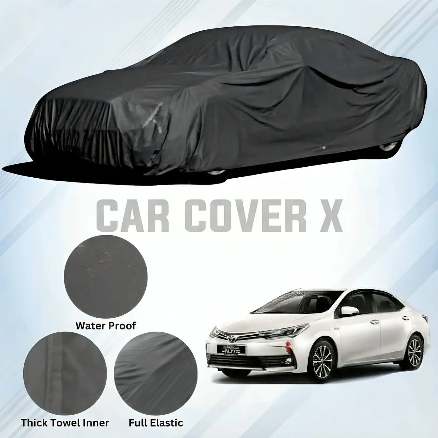 Toyota Corolla 2015–2026 Microfiber Anti-Scratch & Anti-Swirls Water-Resistant Top Cover