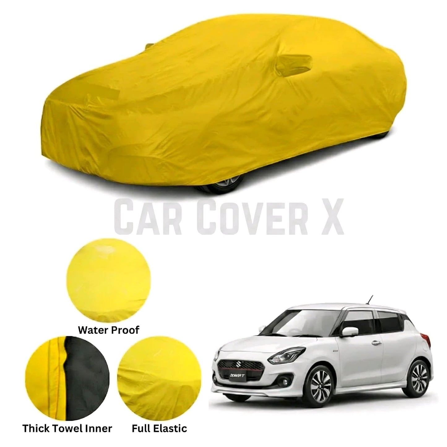 Suzuki New Swift Microfiber Anti Scratch & Anti Swirls Water Resistant Top Cover