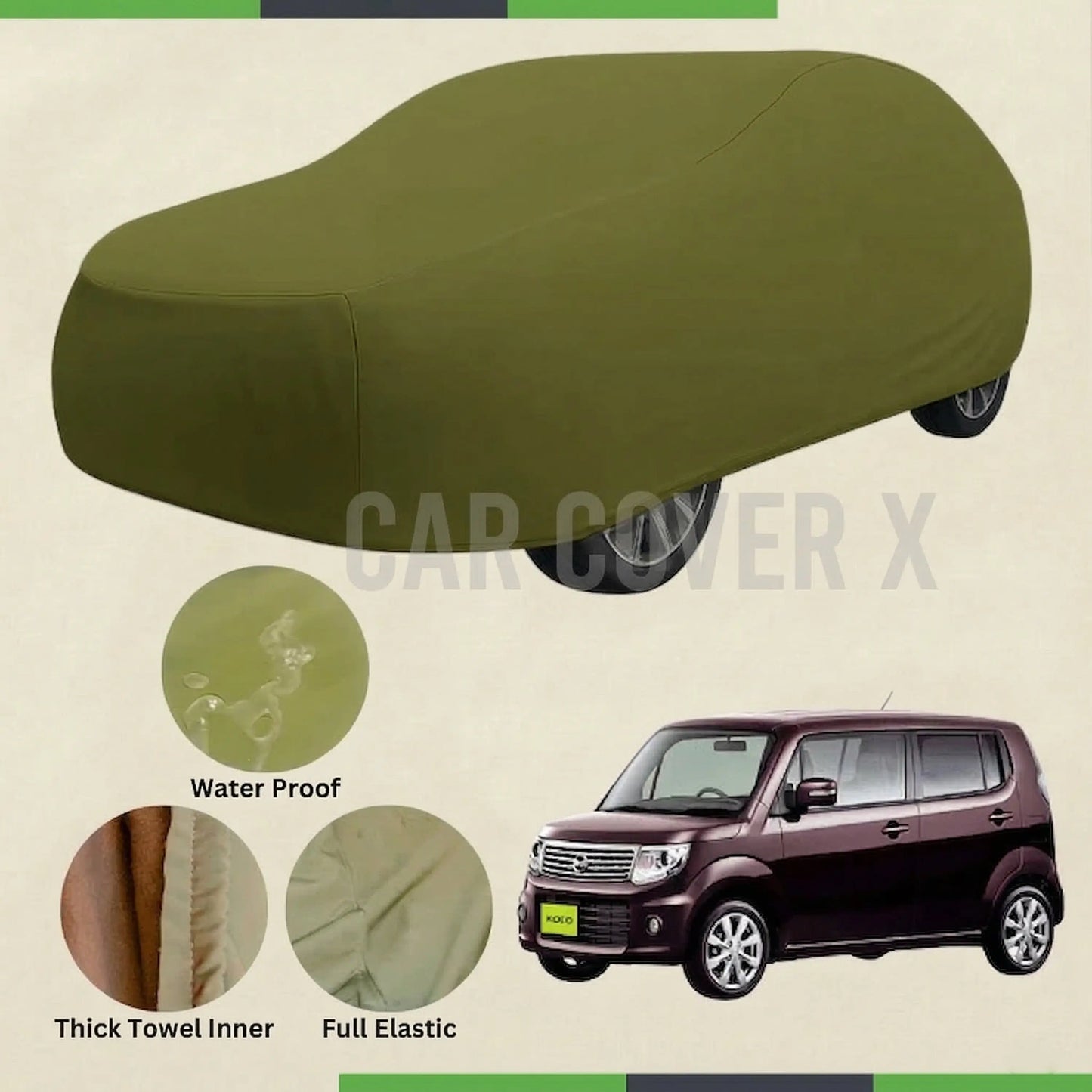 Nissan Moco Microfiber Anti-Scratch Waterproof Car Cover