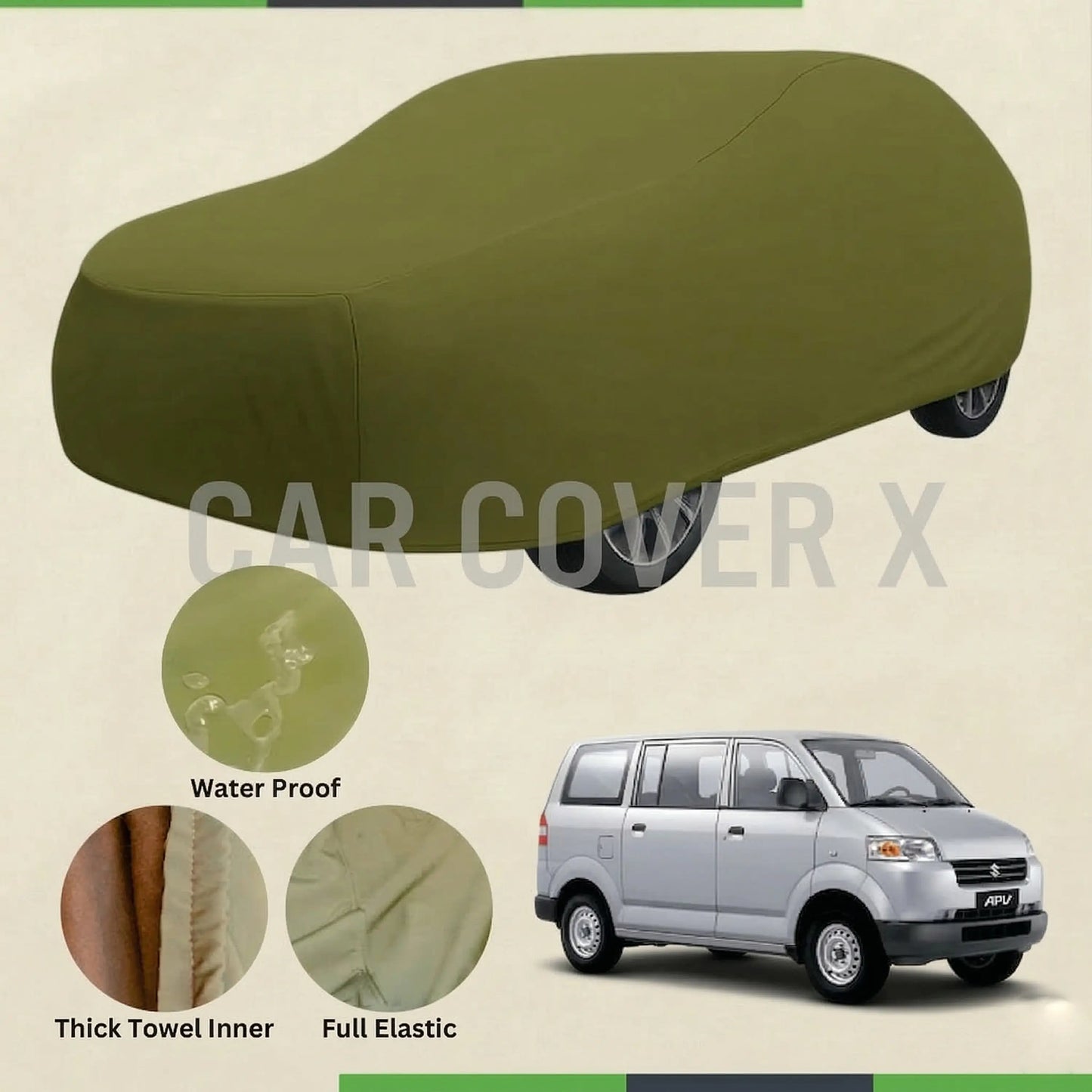 Suzuki APV Microfiber Anti-Scratch Waterproof Car Cover