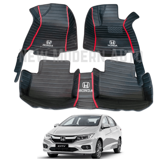 Honda City 9D Floor Mats | 3 Pcs | City Best Floor Mats | City 9D Floor | Model 2021 - 2023